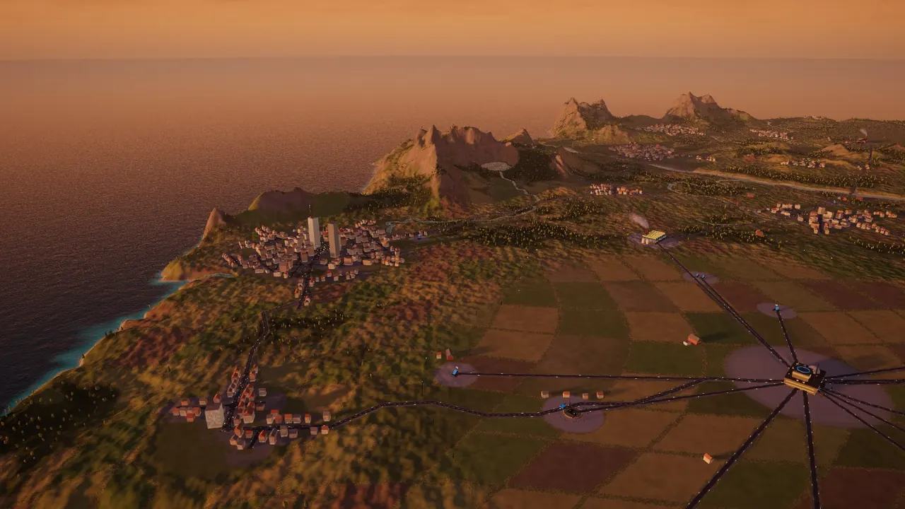 Sixty years later, the golden age: the capital, its fields, its base, the towns all around.