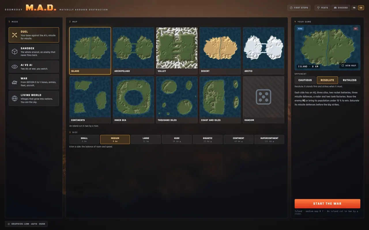 The new start menu.