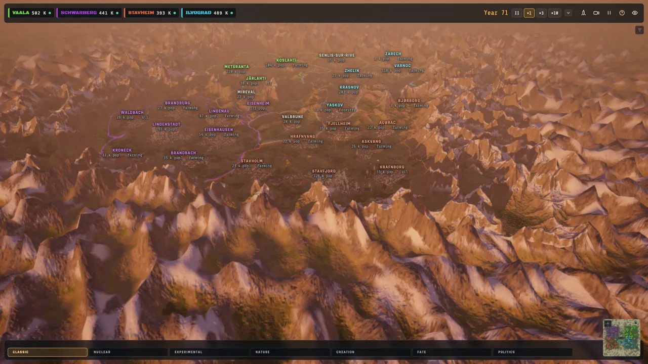Folded: the tabs and a small map, the whole world in view.